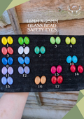 Glass Bead Safety Eyes - 18mm x 25mm