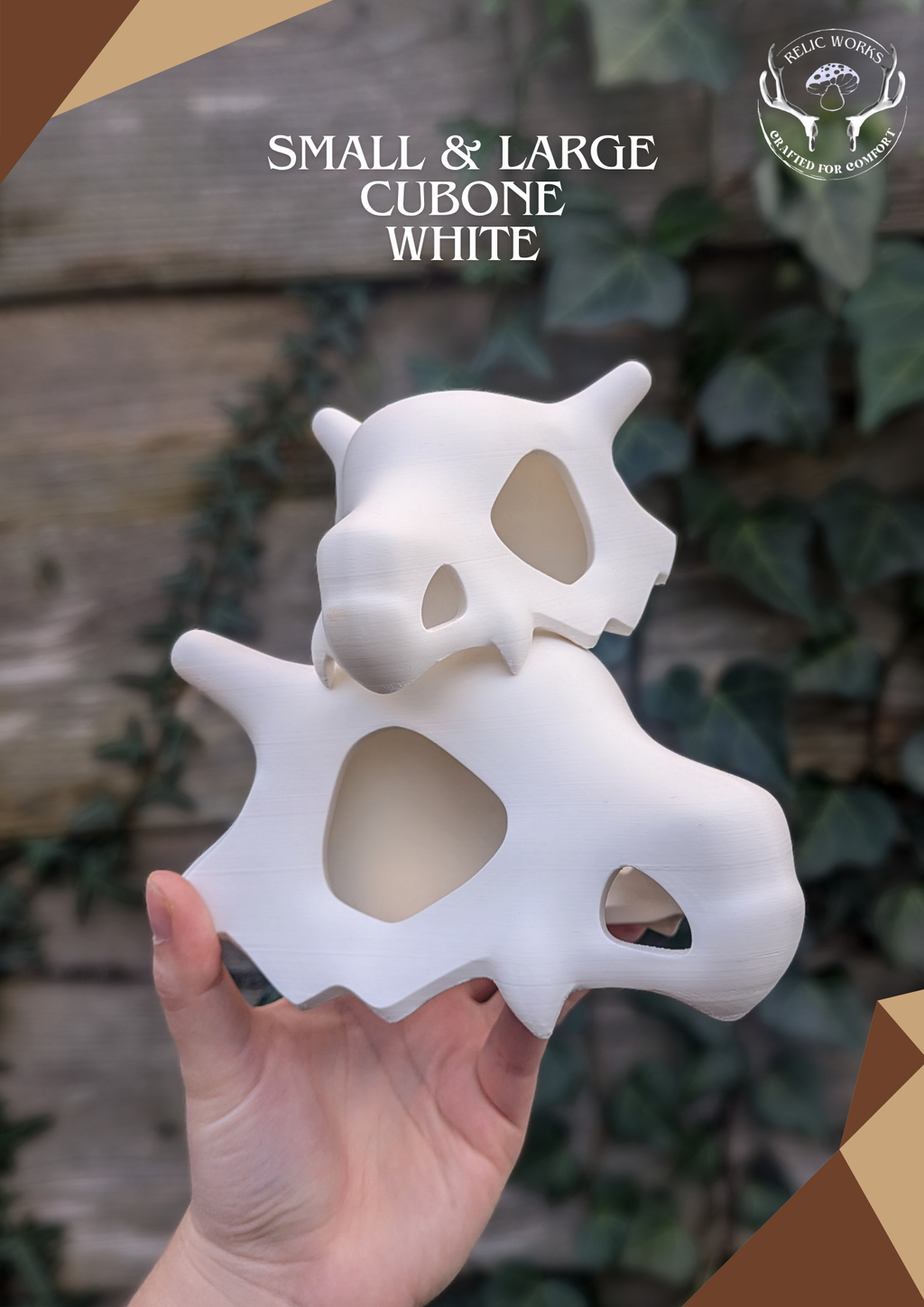Pattern & Mixed media kit - 3D printed skull & bone and digital crochet pattern