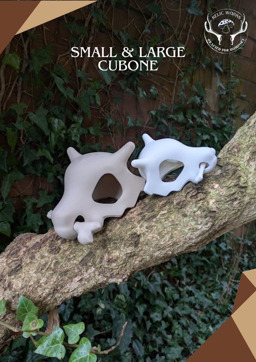 Pattern & Mixed media kit - 3D printed skull & bone and digital crochet pattern
