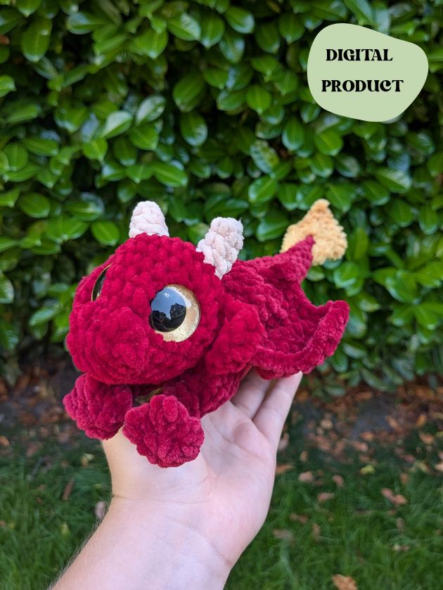 Dragon Crochet Pattern - Mix and match pattern