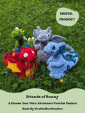 Customizable Crochet Amigurumi Pattern – Dragon, Gargoyle, Dinosaur (Digital Pattern)