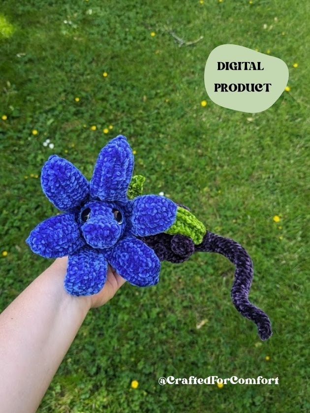 Bluebell Dragon Crochet Pattern – Botanical Beasts