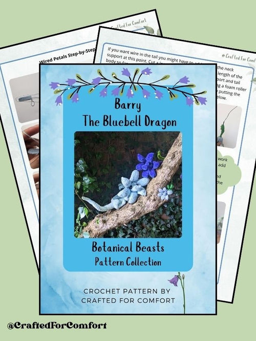 Bluebell Dragon Crochet Pattern – Botanical Beasts