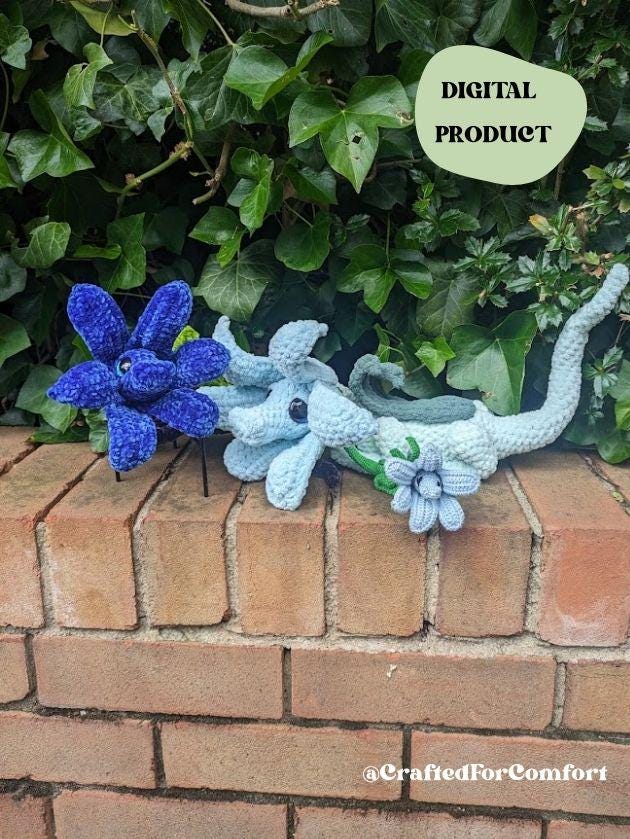 Bluebell Dragon Crochet Pattern – Botanical Beasts