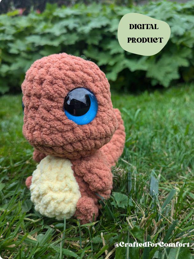 Fire Lizard - Crochet Digital Pattern