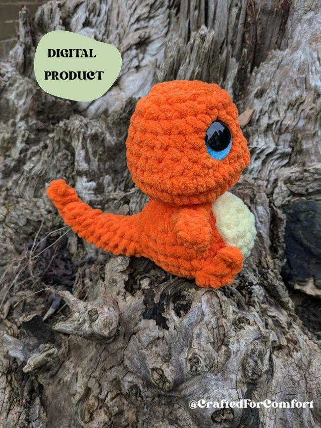 Fire Lizard - Crochet Digital Pattern