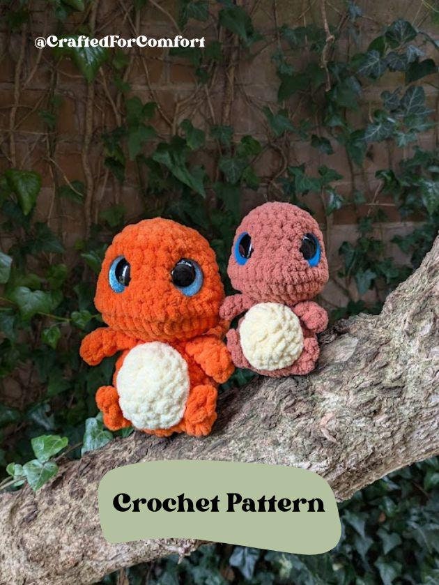 Fire Lizard - Crochet Digital Pattern