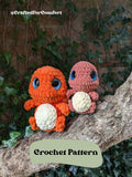 Fire Lizard - Crochet Digital Pattern