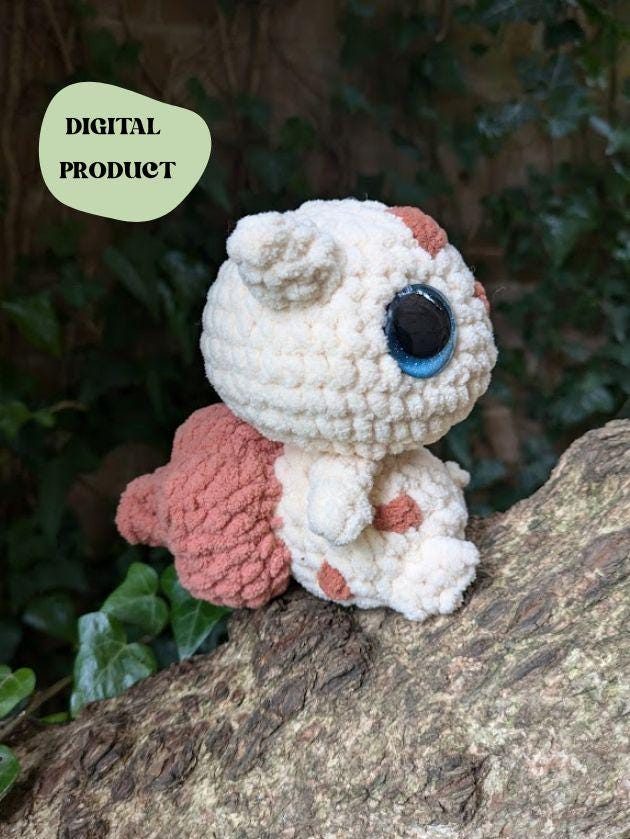 Grass Dinosaur  - Crochet Digital Pattern