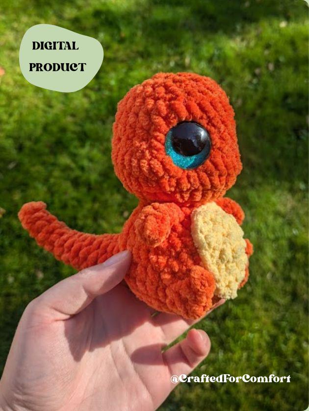 Fire Lizard - Crochet Digital Pattern