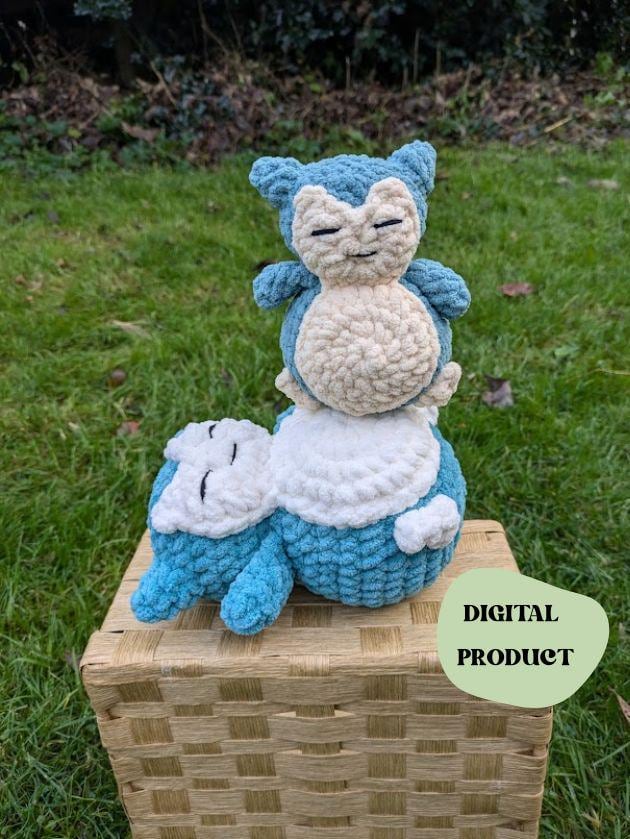 Sleepy Cat - Crochet Digital Pattern