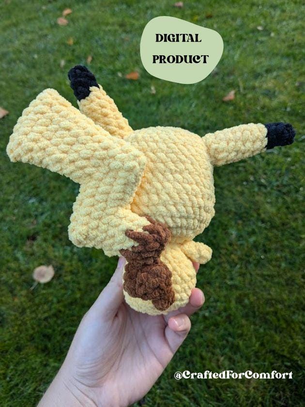 Electric Mouse - Crochet Digital Pattern