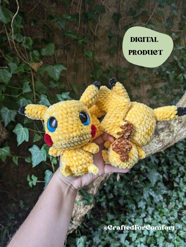 Electric Mouse - Crochet Digital Pattern