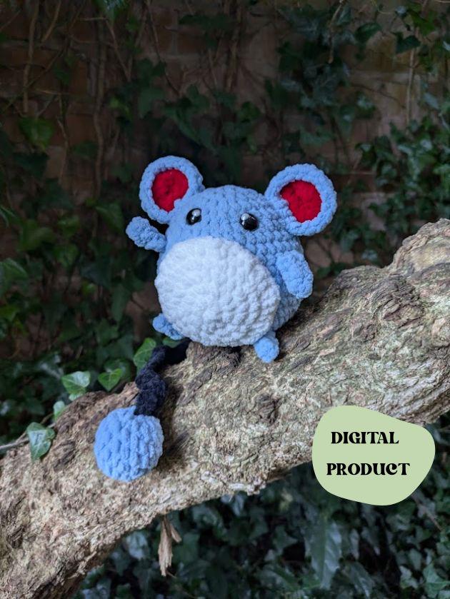 Water Mouse - Crochet Digital Pattern