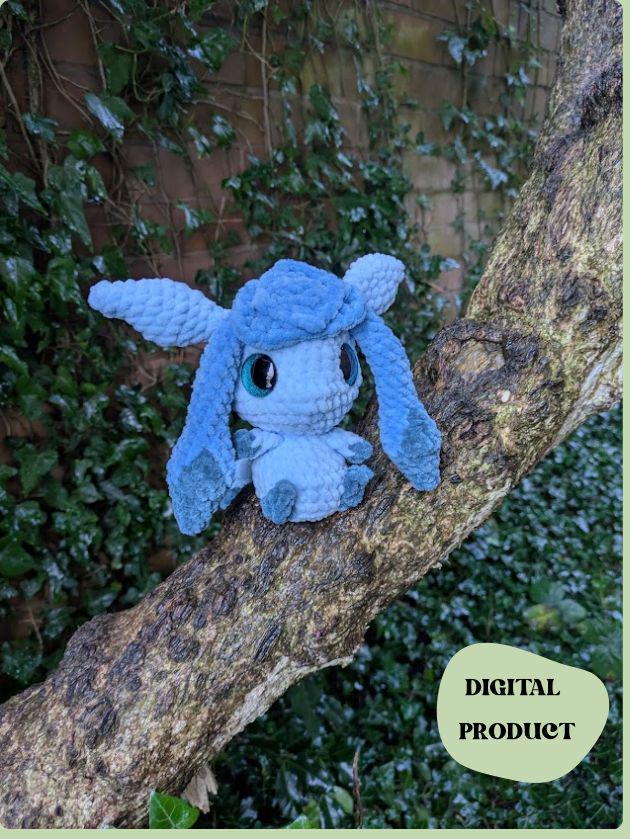 Ice Fox - Crochet Digital Pattern
