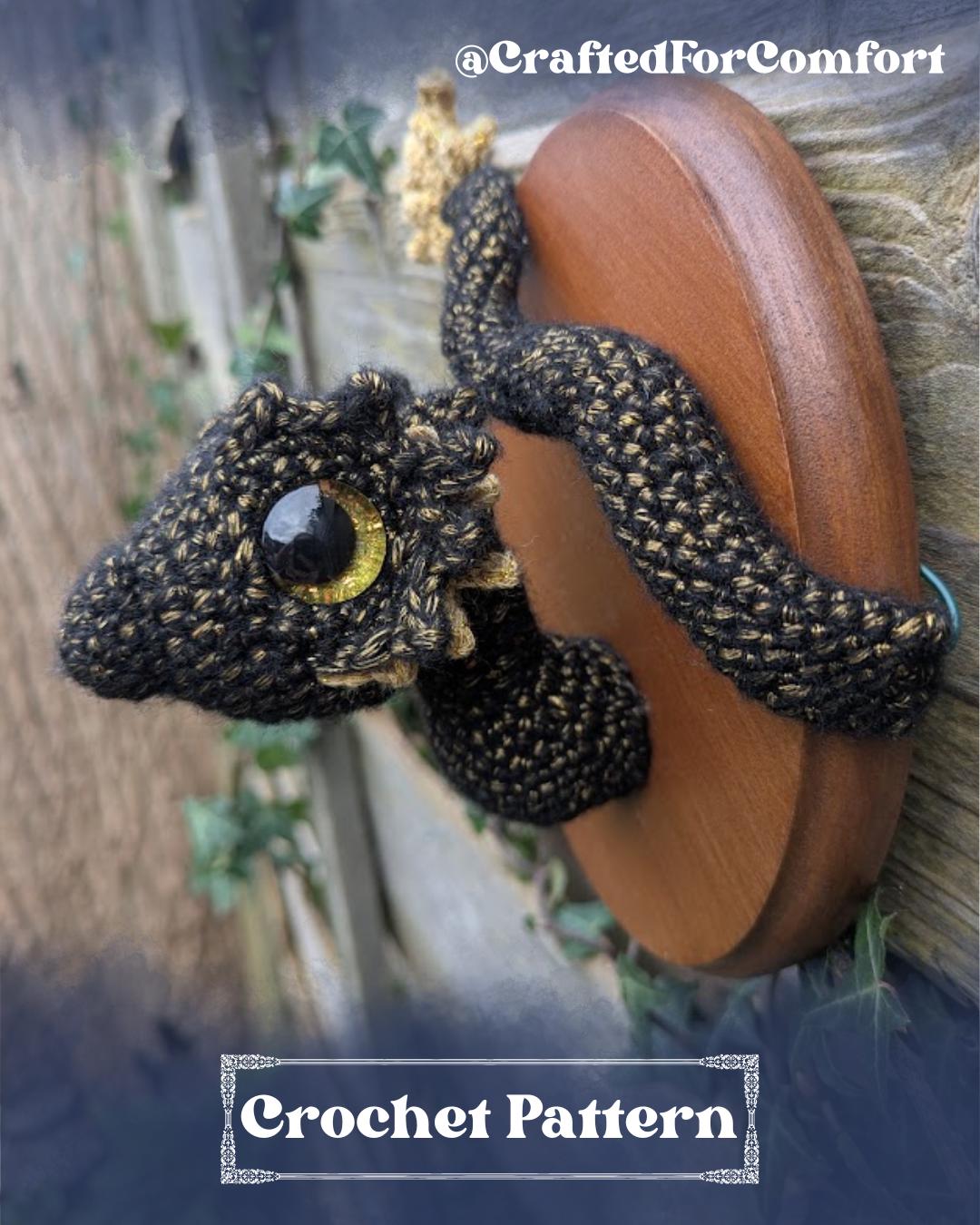 Feathertail Dragon Mount - Amigurumi Crochet Digital Pattern - How to Make Guide
