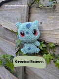 Grass Dinosaur  - Crochet Digital Pattern