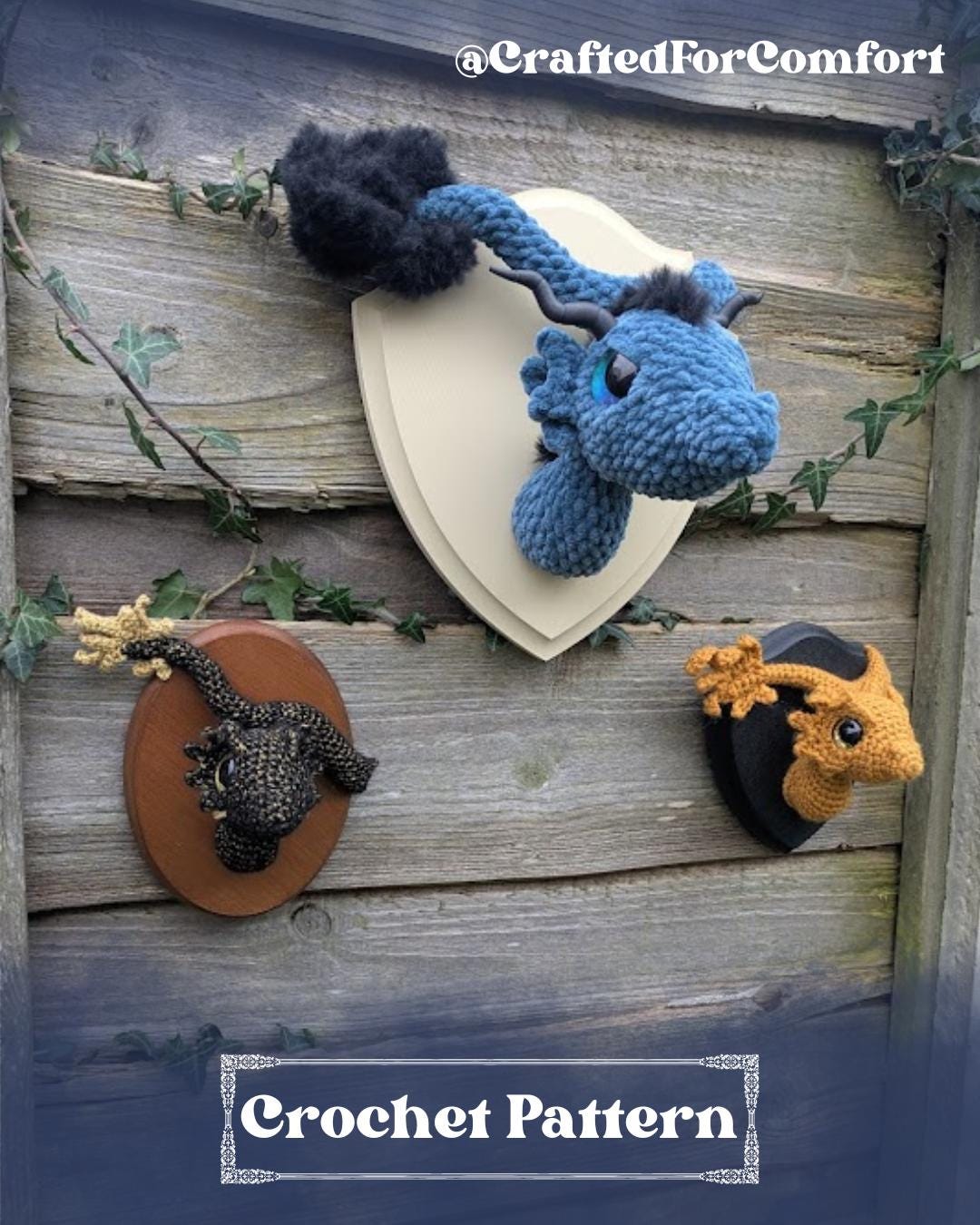 Feathertail Dragon Mount - Amigurumi Crochet Digital Pattern - How to Make Guide