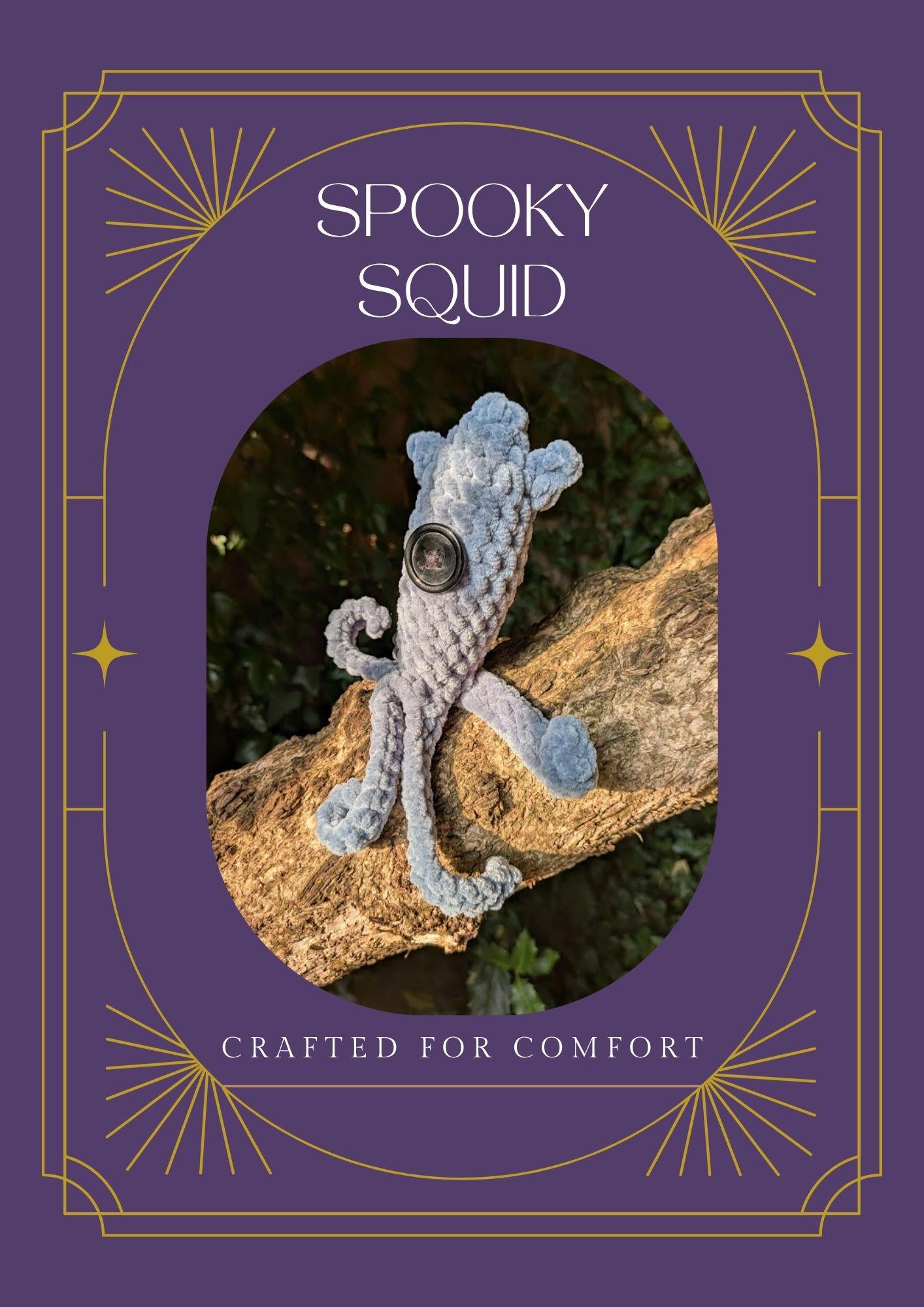 Spooky Squid - Crochet Digital Pattern