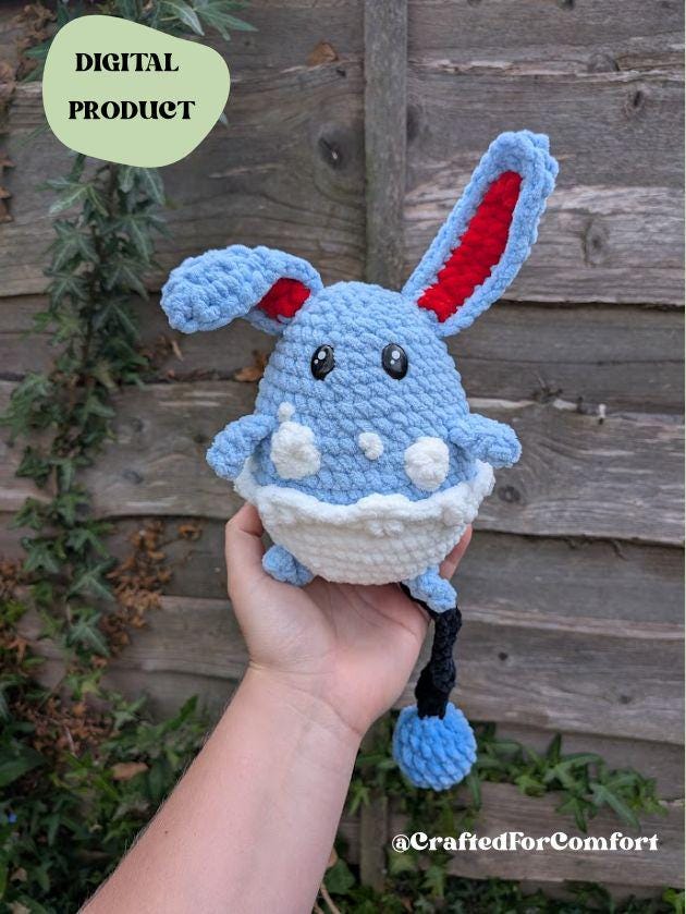 Water Rabbit - Crochet Digital Pattern