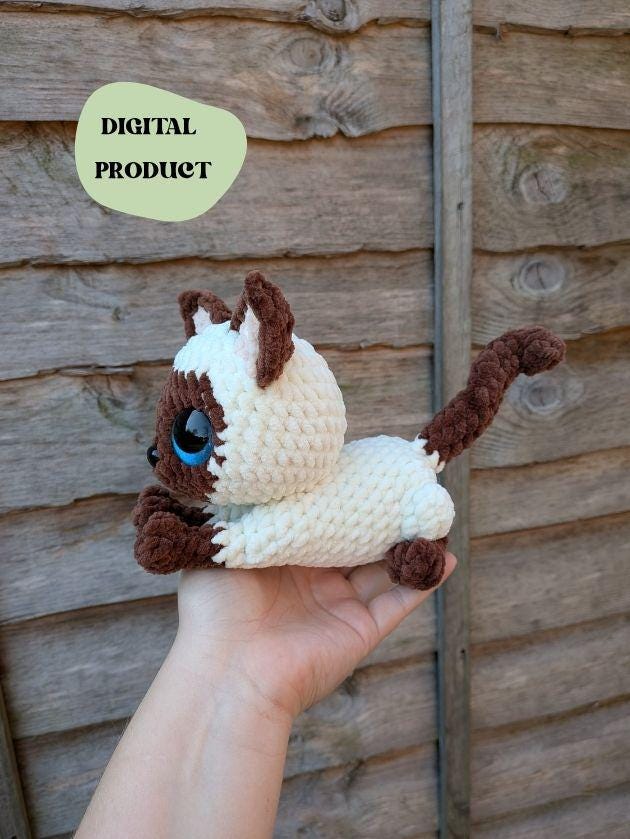 Siamese Cat - Crochet Digital Pattern