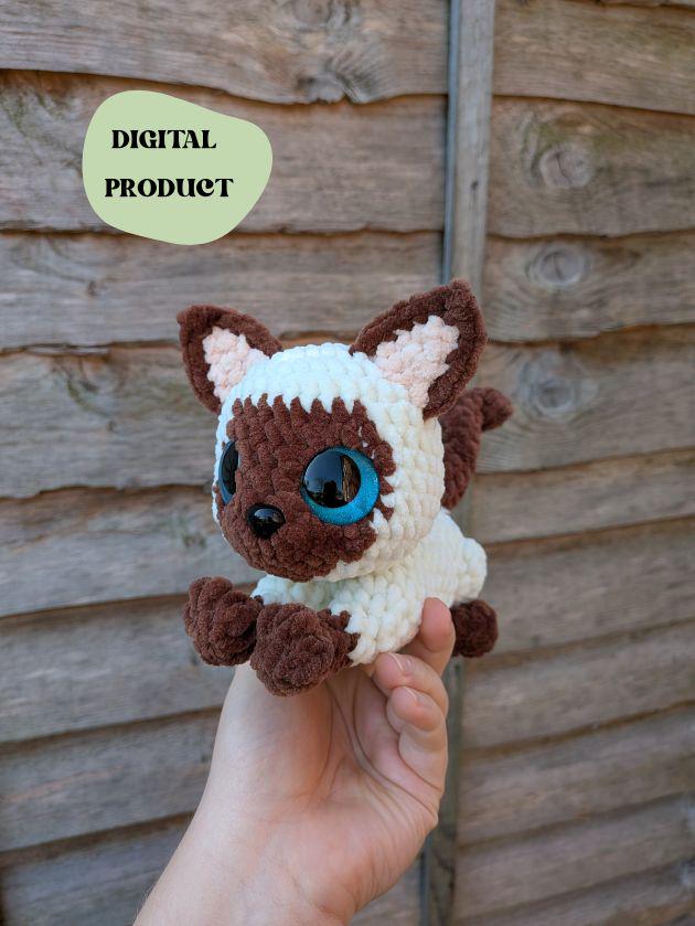 Siamese Cat - Crochet Digital Pattern