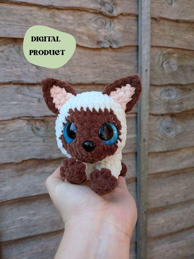 Siamese Cat - Crochet Digital Pattern