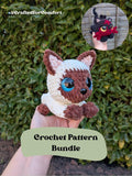 Siamese & Fire Cat BUNDLE - Crochet Digital Pattern