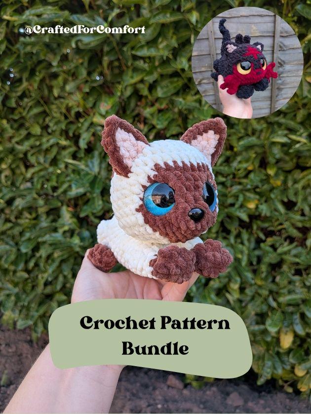 Siamese & Fire Cat BUNDLE - Crochet Digital Pattern
